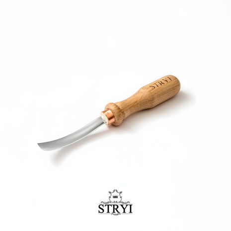 Отлогая клюкарза 15мм STRYI Profi для резьбы по дереву Отлогая клюкарза 15мм STRYI Profi для резьбы по дереву