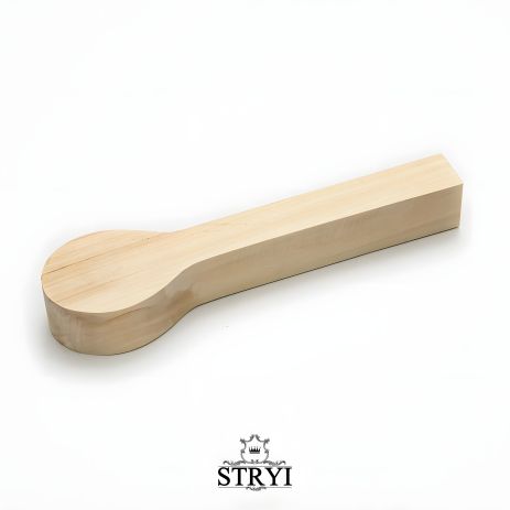 Деревянная заготовка ложки STRYI для резьбы, липа, 255х60х35мм