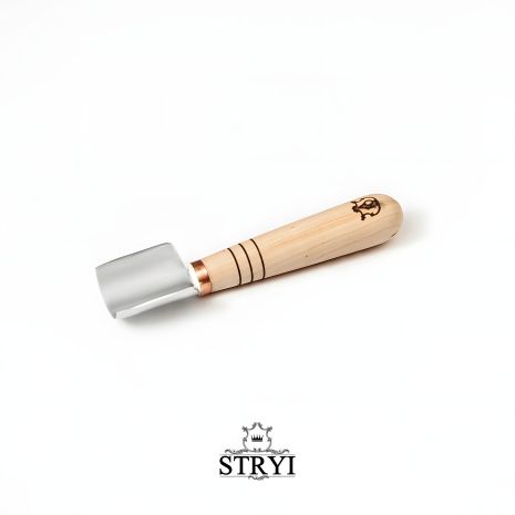 Стамеска 30мм АЮ-STRYI Profi Короткая полукруглая для геометрической резьбы