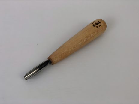 Стамеска коротка напівкругла скошена 6мм АЮ-STRYI Standard для геометричного різьблення