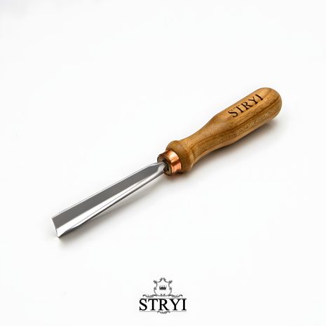 Кутова стамеска 60°, 15 мм, STRYI Profi для різьби по дереву Кутова стамеска 60°, 15 мм, STRYI Profi для різьби по дереву