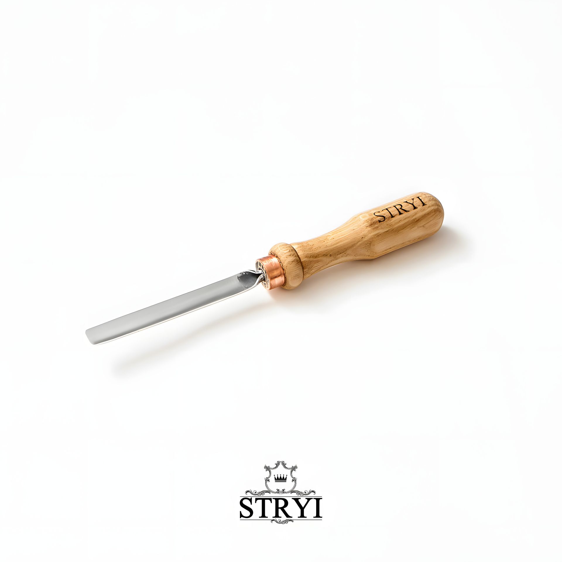 Отлогая стамеска 10мм STRYI Profi для резьбы по дереву Отлогая стамеска 10мм STRYI Profi для резьбы по дереву