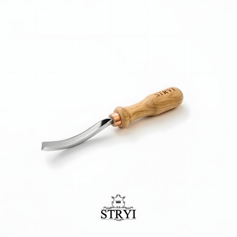 Стамеска клюкарза 45° 10мм для різьби по дереву STRYI Profi Стамеска клюкарза 45° 10мм для різьби по дереву STRYI Profi