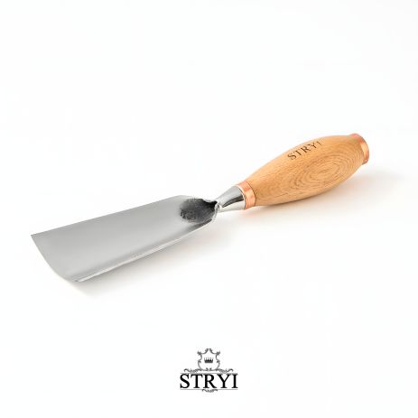 Стамеска ударная 70мм STRYI Profi пол для объемной и скульптурной резьбы по дереву