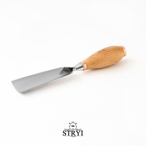 Стамеска ударная 50мм STRYI Profi пол для объемной и скульптурной резьбы по дереву