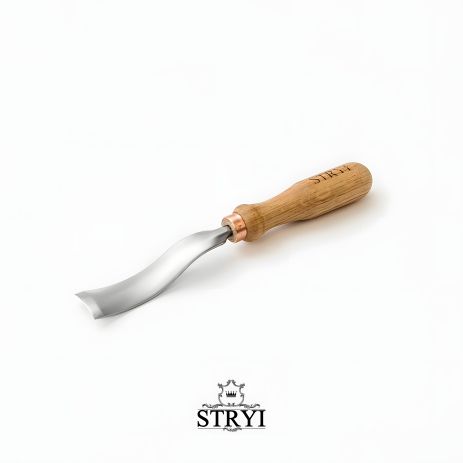 Стамеска клюкарза для різьби по дереву STRYI Profi | 25мм зворотня полога