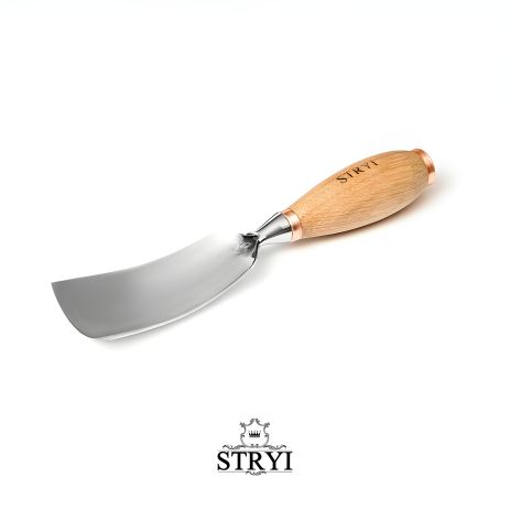 Клюкарза стамеска ударная 60мм STRYI Profi пол для объемной и скульптурной резьбы по дереву