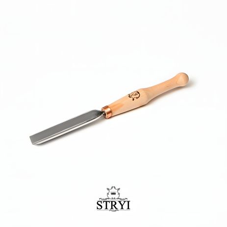 Прописная угловая стамеска АЮ-STRYI Profi 10мм для геометрической резьбы по дереву