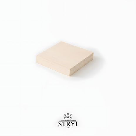 Доска тренировочная STRYI для резьбы, липа, 100х100х20мм