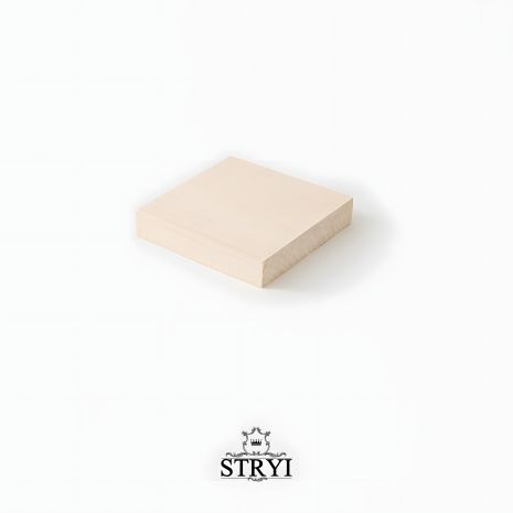 Доска тренировочная STRYI для резьбы, липа, 100х100х20мм