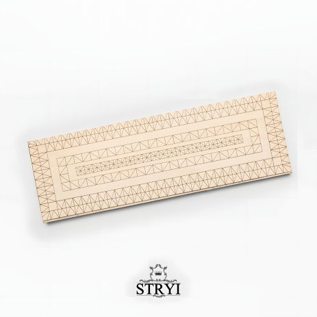 Тренировочная дощечка STRYI для резьбы, липа, с чертежом, 300*100*20мм