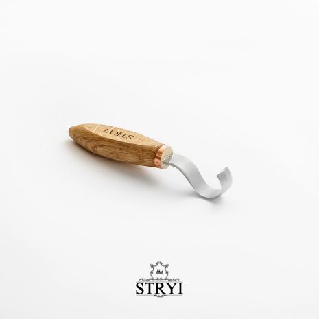 Стамеска ложкорез 30мм STRYI Profi для вырезания ложки из дерева (для левой руки) Стамеска ложкорез 30мм STRYI Profi для вырезания ложки из дерева (для левой руки)