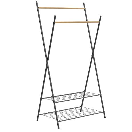Стійка для одягу Casa Si Garment Rack Bamboo Black XL (CS92309W04)