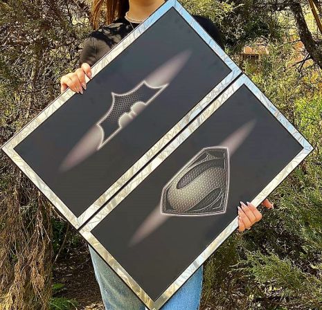 Нарди з металу 64×30×6см супергерої