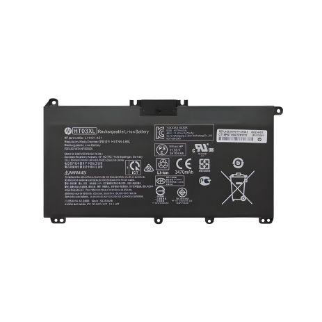 Ноутбучная батарея HP модели 250 G7, 255 G7 и других (HT03XL 11.4V 41Wh)