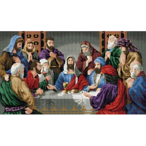Мозаїка алмазна Ікона Таємна вечеря 40х70 см ColorArt SS801