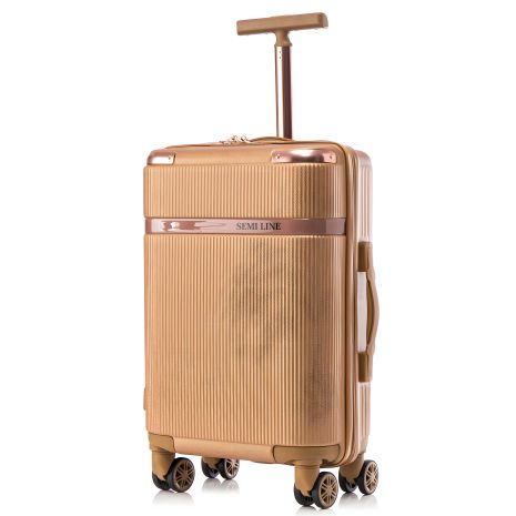 Валіза 20", золотая, Semi Line (T5667-2)