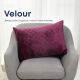 Подушка декоративная "VELOUR" 50*70 см бордовый