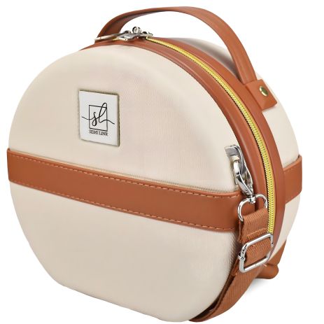 Бьюті-кейс 5L Ecru/Brown Semi Line (T5670-1) Бьюті-кейс 5L Ecru/Brown Semi Line (T5670-1)