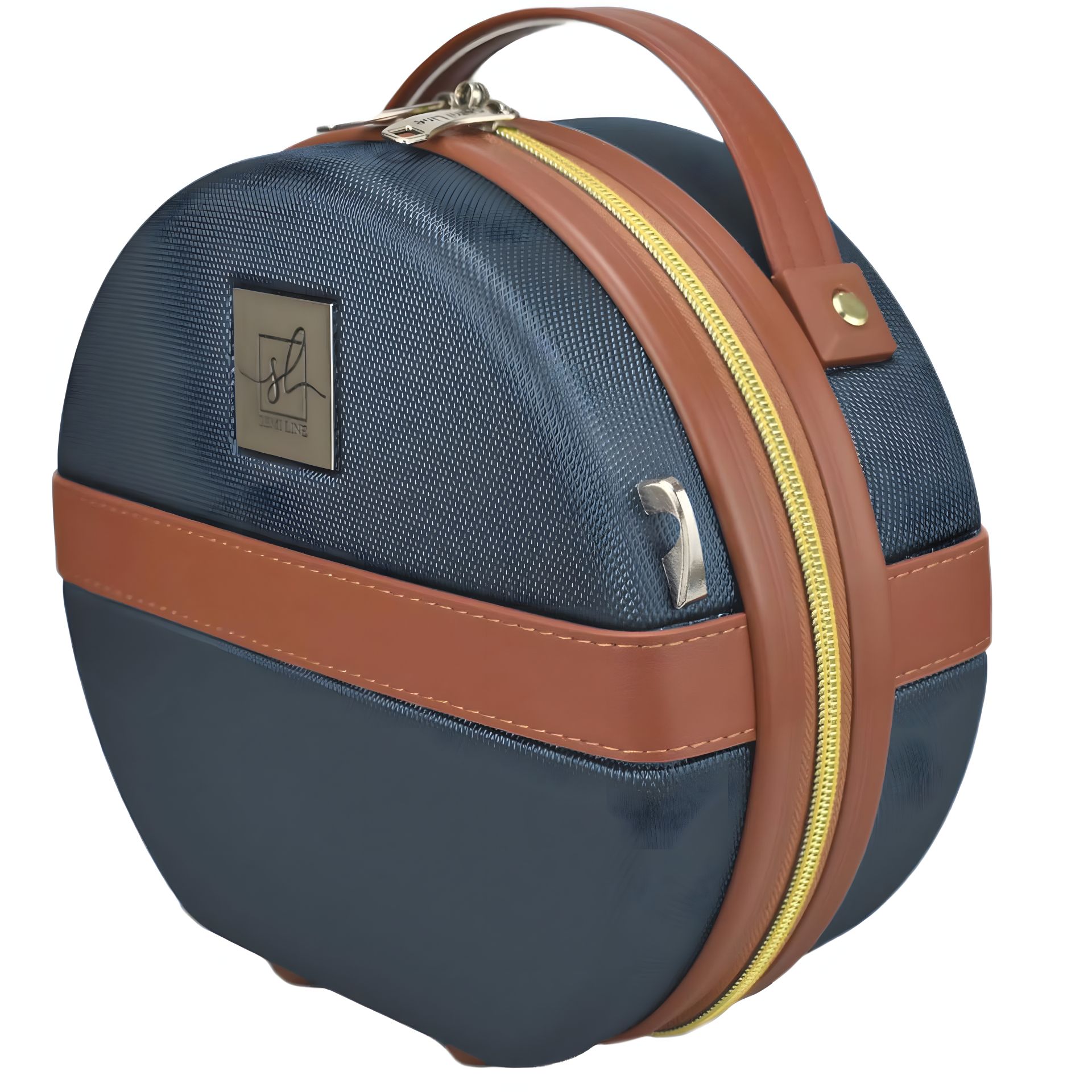 Бьюті-кейс Semi Line 5L Blue/Brown (T5672-1) - Стильний зберігач Бьюті-кейс Semi Line 5L Blue/Brown (T5672-1) - Стильний зберігач