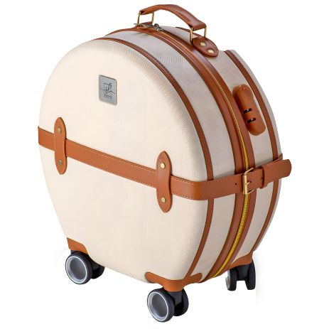 Стильна валіза Semi Line 24" (M) Ecru/Brown (T5670-3) Стильна валіза Semi Line 24" (M) Ecru/Brown (T5670-3)