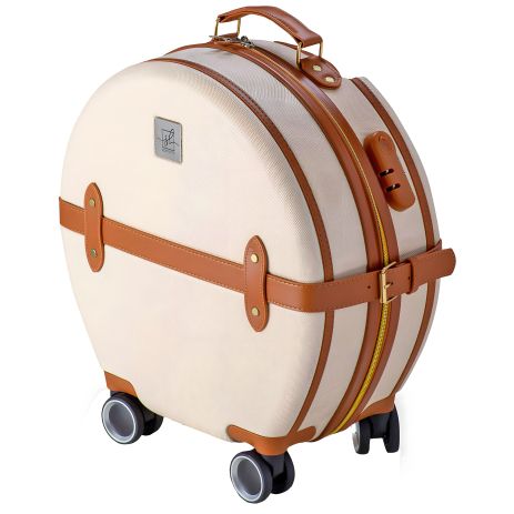 Валіза Semi Line 20" (S) Ecru/Brown (T5670-2)