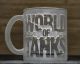 Гравированная чашка World of Tanks Игра танки, матовая SandDecor