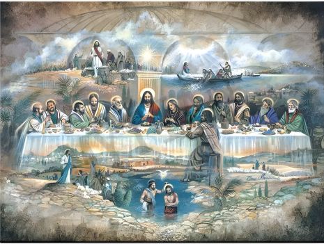 Алмазная мозаика "Заветы Иисуса Христа" 60х80 см ColorArt SV1500