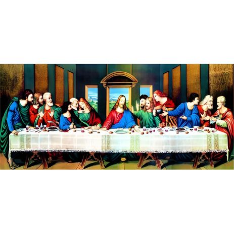 Алмазна мозаїка "Ікона Таємна вечеря" 40х90 см від ColorArt SD1000