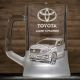 Пивной бокал Toyota Land Cruiser Prado с гравировкой — подарок для автолюбителя
