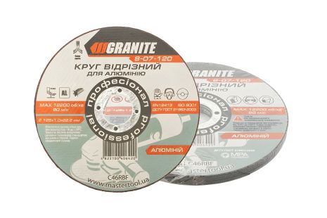 Абразивный отрезной диск для алюминия 125х1.0х22.2 мм 5 шт MASTERTOOL 8-07-120PC Абразивный отрезной диск для алюминия 125х1.0х22.2 мм 5 шт MASTERTOOL 8-07-120PC