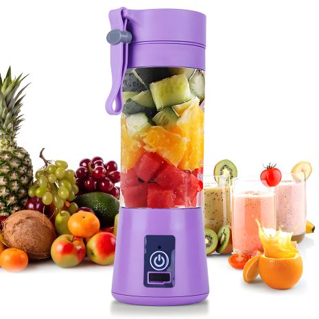 Портативный блендер USB для смузи и фрешей (фиолетовый) Портативный блендер USB для смузи и фрешей (фиолетовый)