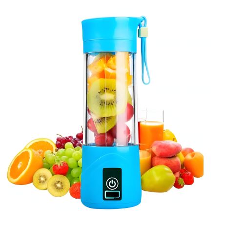 Портативний USB блендер для смузи и фрешов (Голубой) Портативний USB блендер для смузи и фрешов (Голубой)