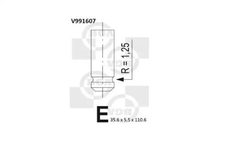 Клапан впускний DAEWOO MATIZ BGA (V991607)