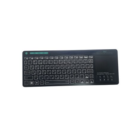 Беспроводная мини-клавиатура 2,4G/Bluetooth с подсветкой и мультисенсорным управлением Rii K18S (EN/RU)