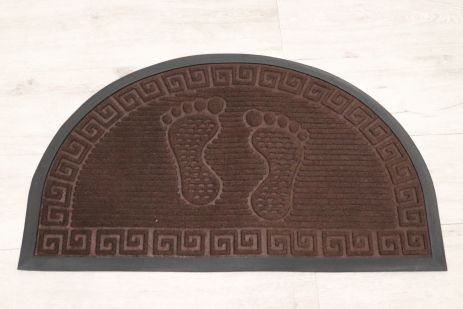 Полукруглый коврик входной с бортиком 45x75 см