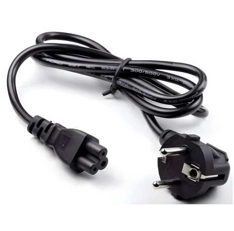 Мережевий кабель типу C5 ("міккі маус") для блоку живлення 220V 10A 3*0.75 мм² 1.2 м