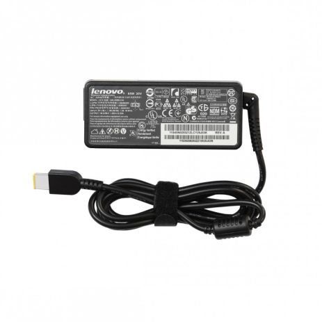 Сетевой блок питания ( адаптер) для ноутбука Lenovo 20V 3.25A 65W square - зарядное устройство + кабель 220B