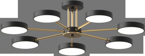 Світлодіодна акрилова люстра Sirius B X13242/7 BK+FGD Світлодіодна акрилова люстра Sirius B X13242/7 BK+FGD