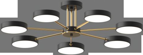 Світлодіодна акрилова люстра Sirius B X13242/7 BK+FGD