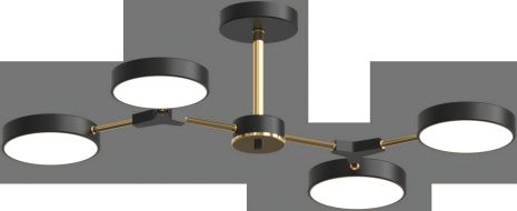 Люстра светодиодная акриловая Sirius B X13246/4 BK+FGD черная