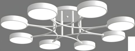 Акрилова біла світлодіодна люстра Sirius B X13266/8 WT