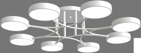 Акрилова біла світлодіодна люстра Sirius B X13266/8 WT