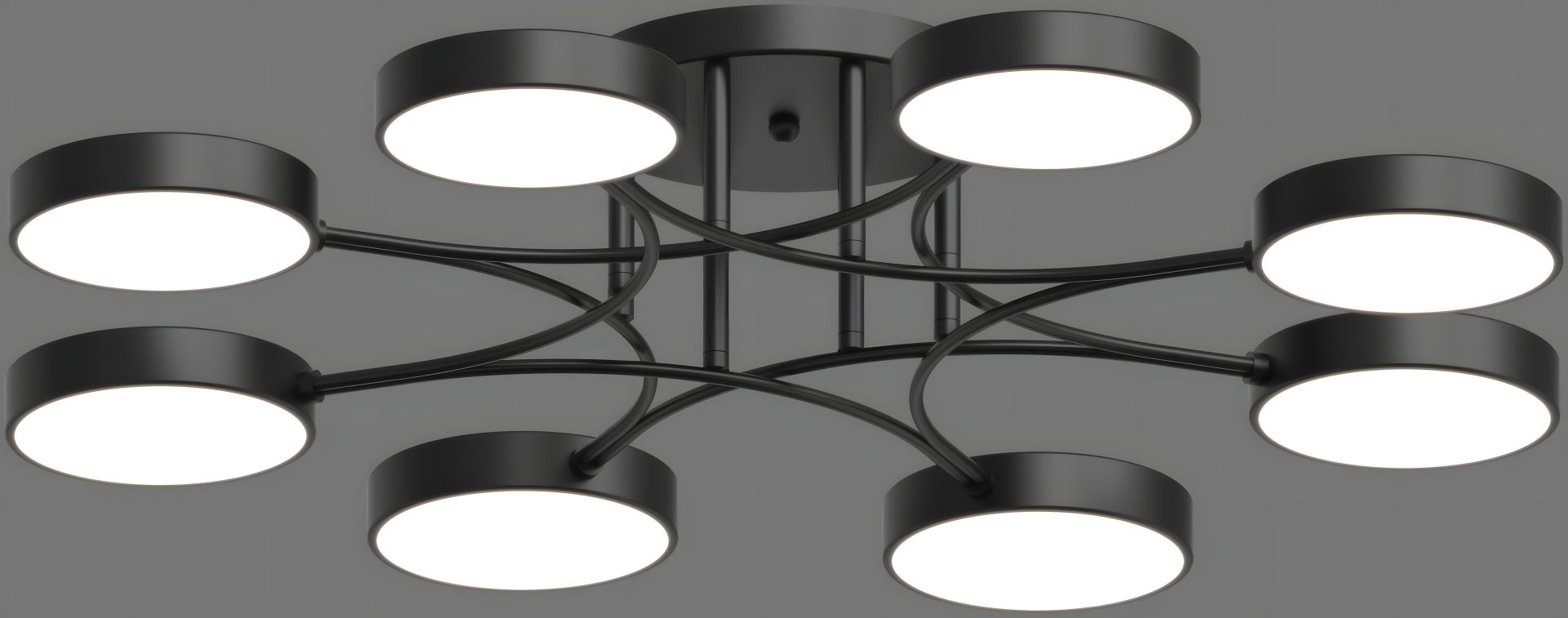 Люстра светодиодная акриловая Sirius B X13266/8 BK черная Люстра светодиодная акриловая Sirius B X13266/8 BK черная
