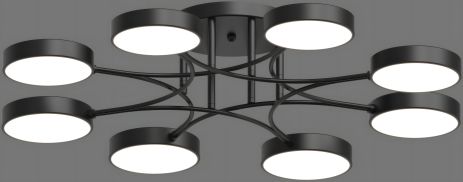 Люстра светодиодная акриловая Sirius B X13266/8 BK черная Люстра светодиодная акриловая Sirius B X13266/8 BK черная