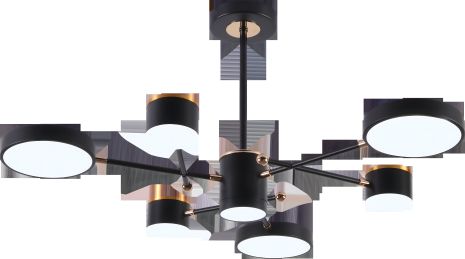 Светодиодная акриловая люстра Sirius B X13287/6 BK+FGD Светодиодная акриловая люстра Sirius B X13287/6 BK+FGD