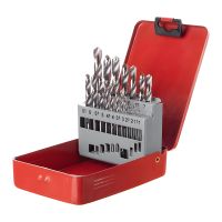 Набор сверл по металлу HSS 1,0-10,0 мм, 19 шт, полированная сталь, INTERTOOL SD-0119