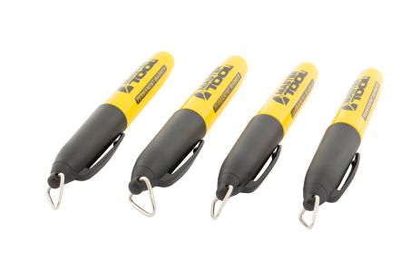 Перманентный маркер, набор 4шт, черный MASTERTOOL 14-1821