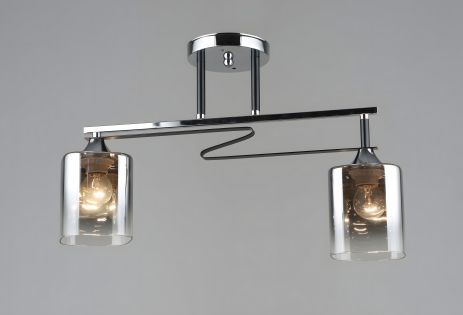 Потолочная люстра Sirius B A4057/2 CH+BK на 2 плафона Потолочная люстра Sirius B A4057/2 CH+BK на 2 плафона