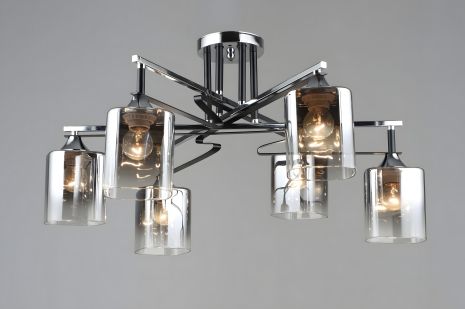 Люстра для вітальні Sirius модель B A4057/6 CH+BK